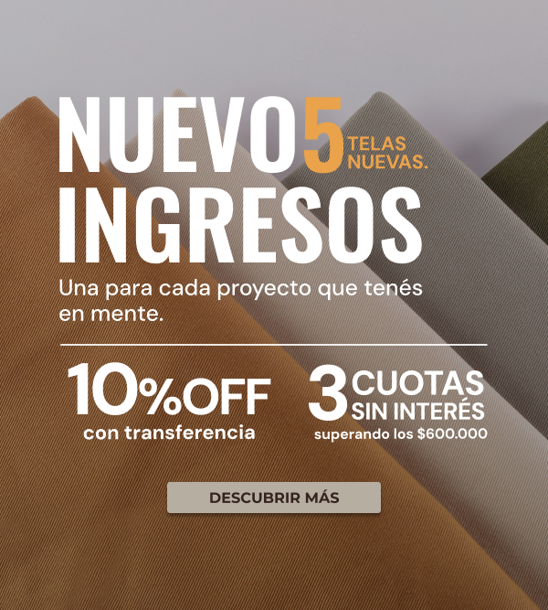 Top 3 - Telas mas vendidas 